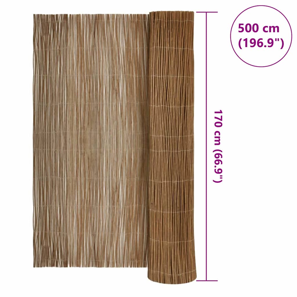 Pajufence Luonnollinen 170 X 500 Cm Paju