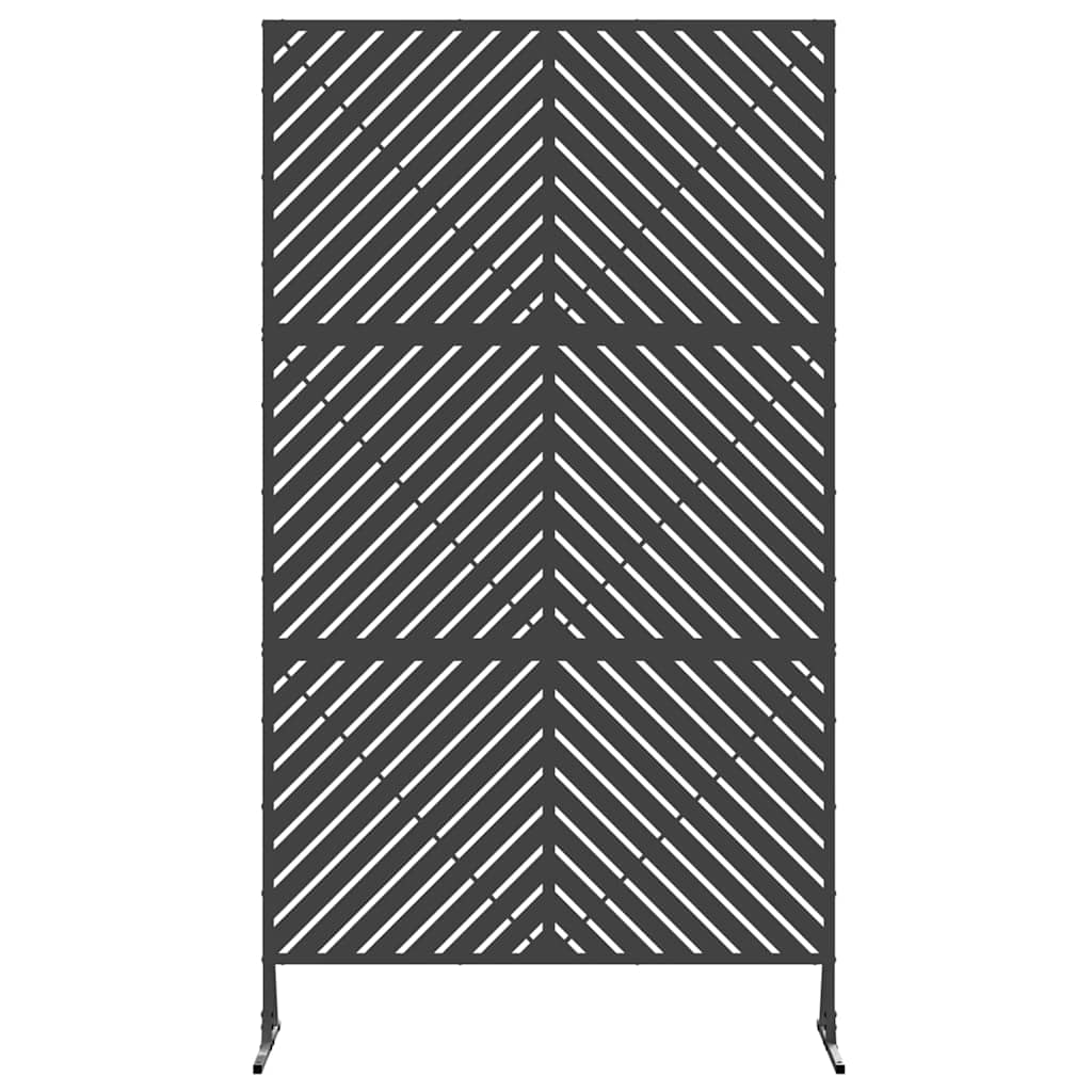 Yksityisyysnäyttö 100 X 50 X 180 Cm Teräs Musta