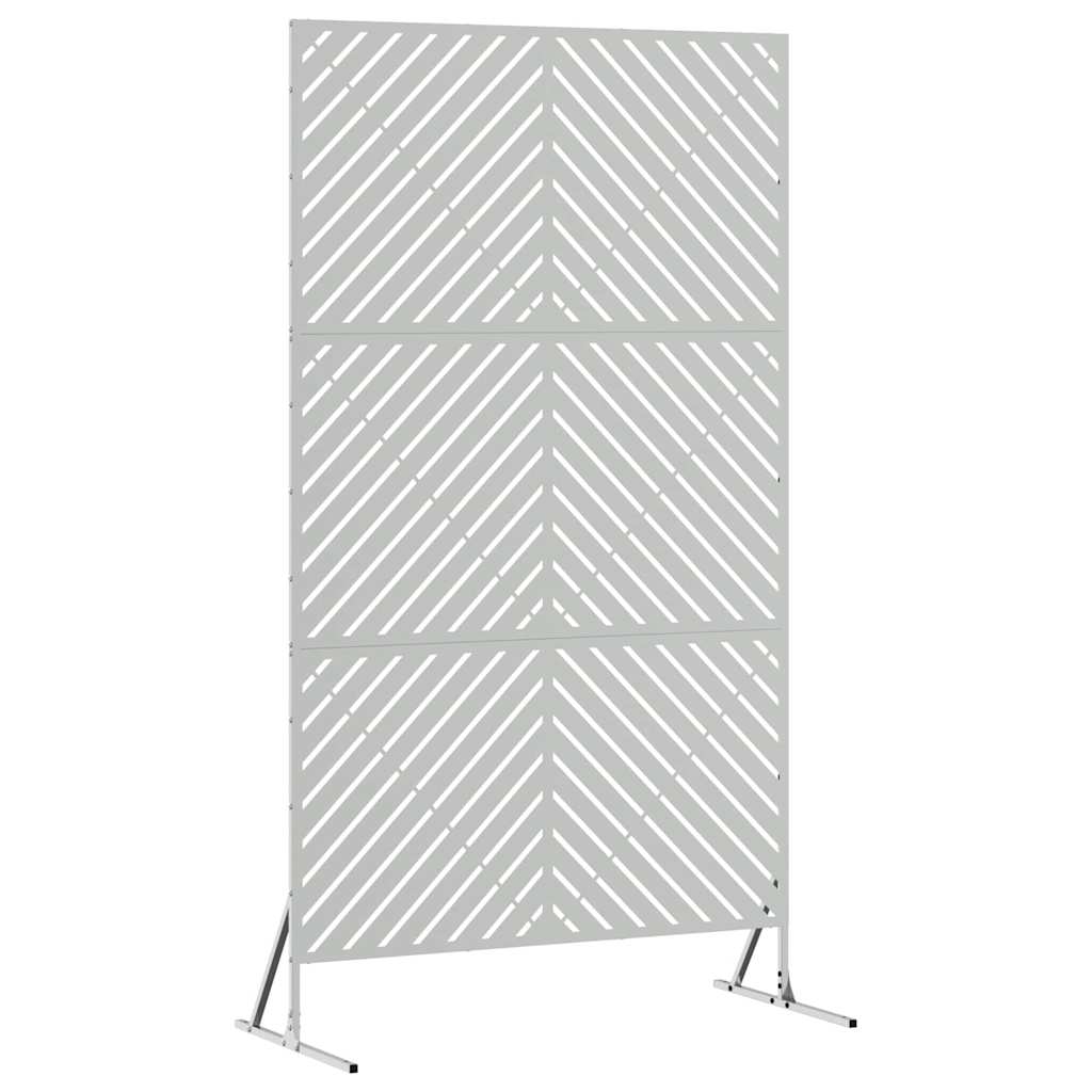 Yksityisyysnäyttö 100 X 50 X 180 Cm Galvanoitu Teräs Hopea