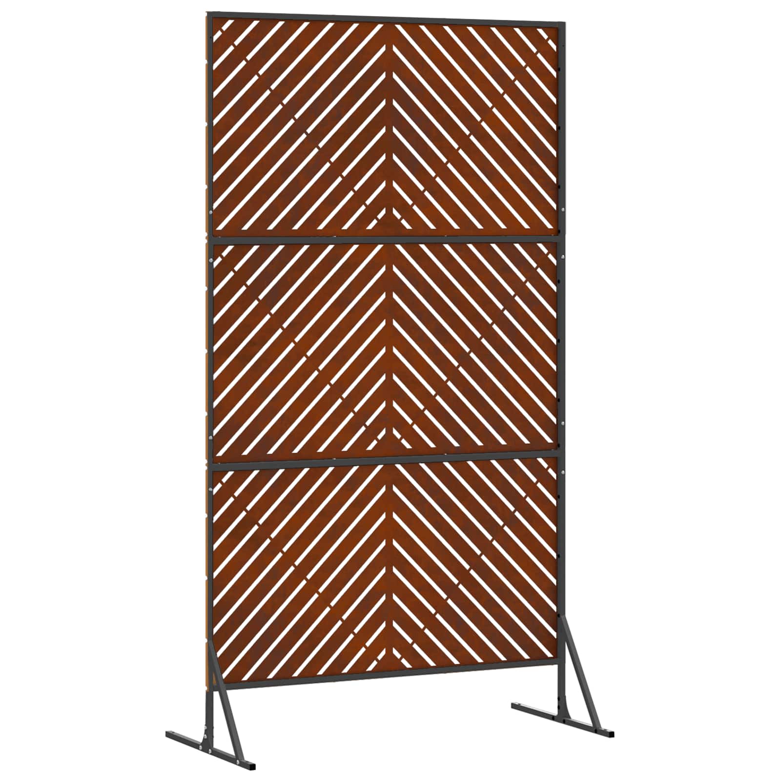 Yksityisyysnäyttö 100 X 50 X 180 Cm Säänkestävä Teräs