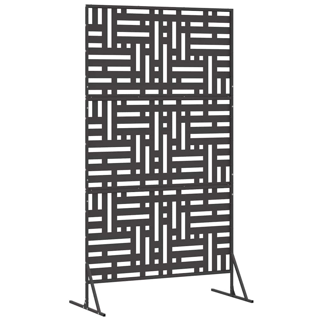 Yksityisyysnäyttö 100 X 50 X 180 Cm Teräs Musta
