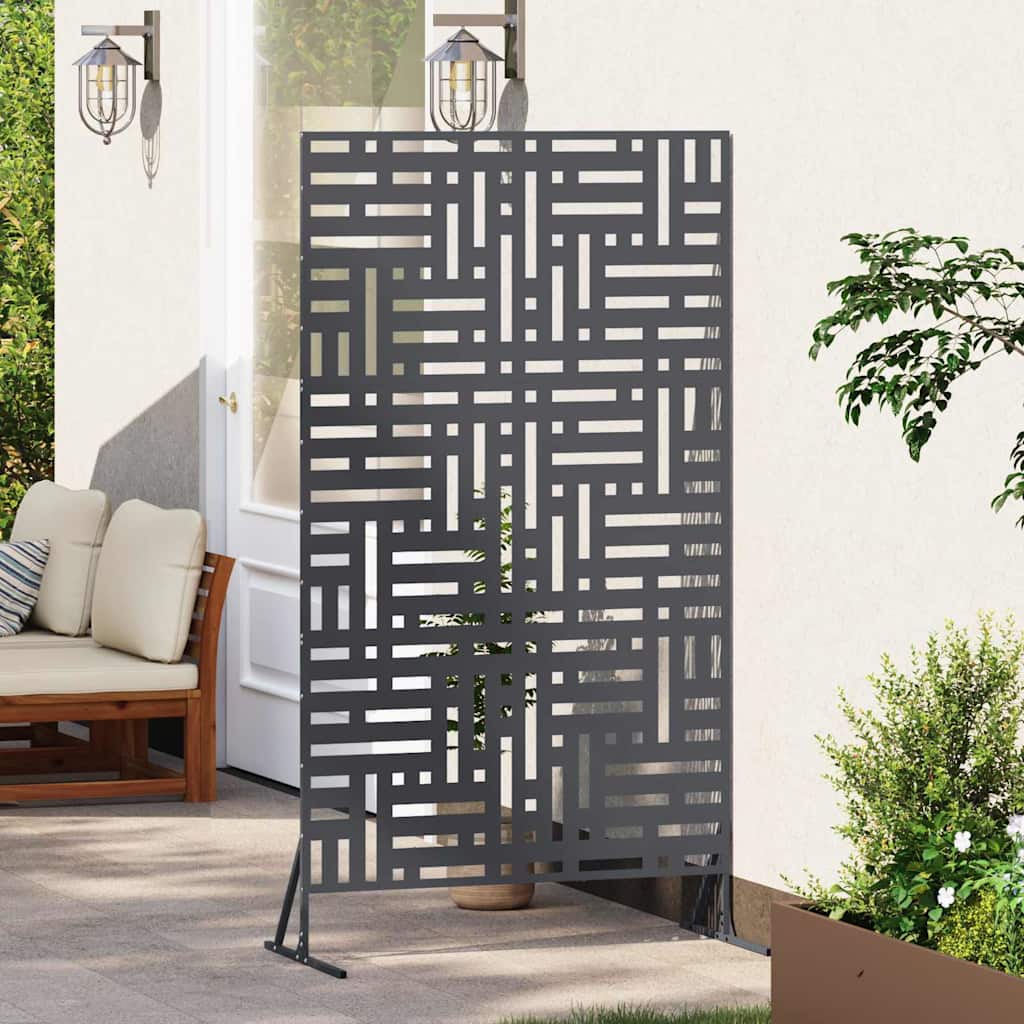 Yksityisyysnäyttö 100 X 50 X 180 Cm Teräs Antrasiitti