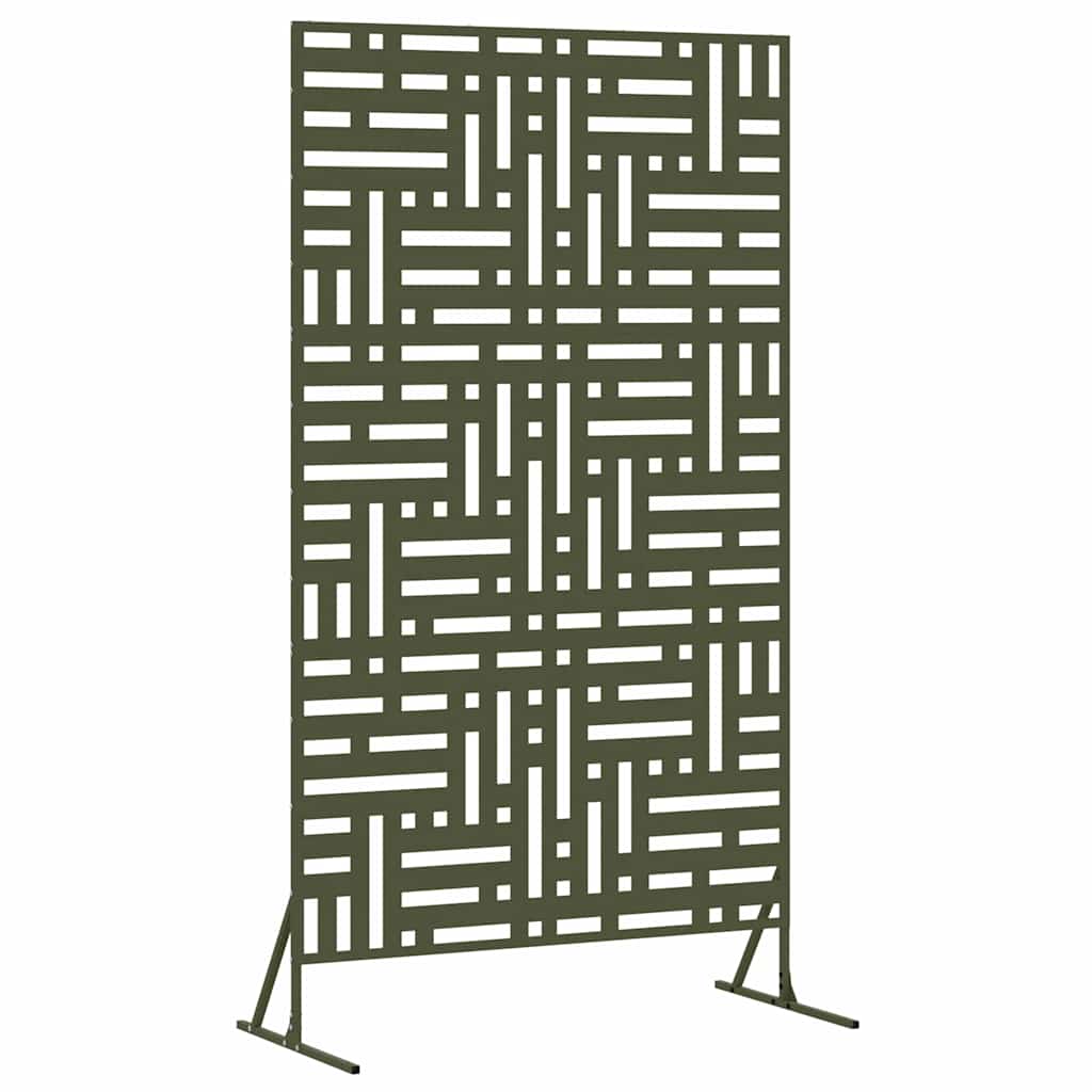 Yksityisyysnäyttö 100 X 50 X 180 Cm Teräs Oliivinvihreä