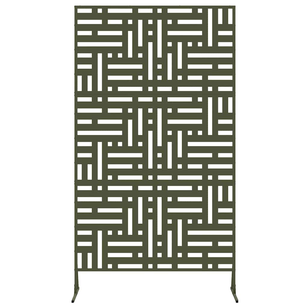 Yksityisyysnäyttö 100 X 50 X 180 Cm Teräs Oliivinvihreä