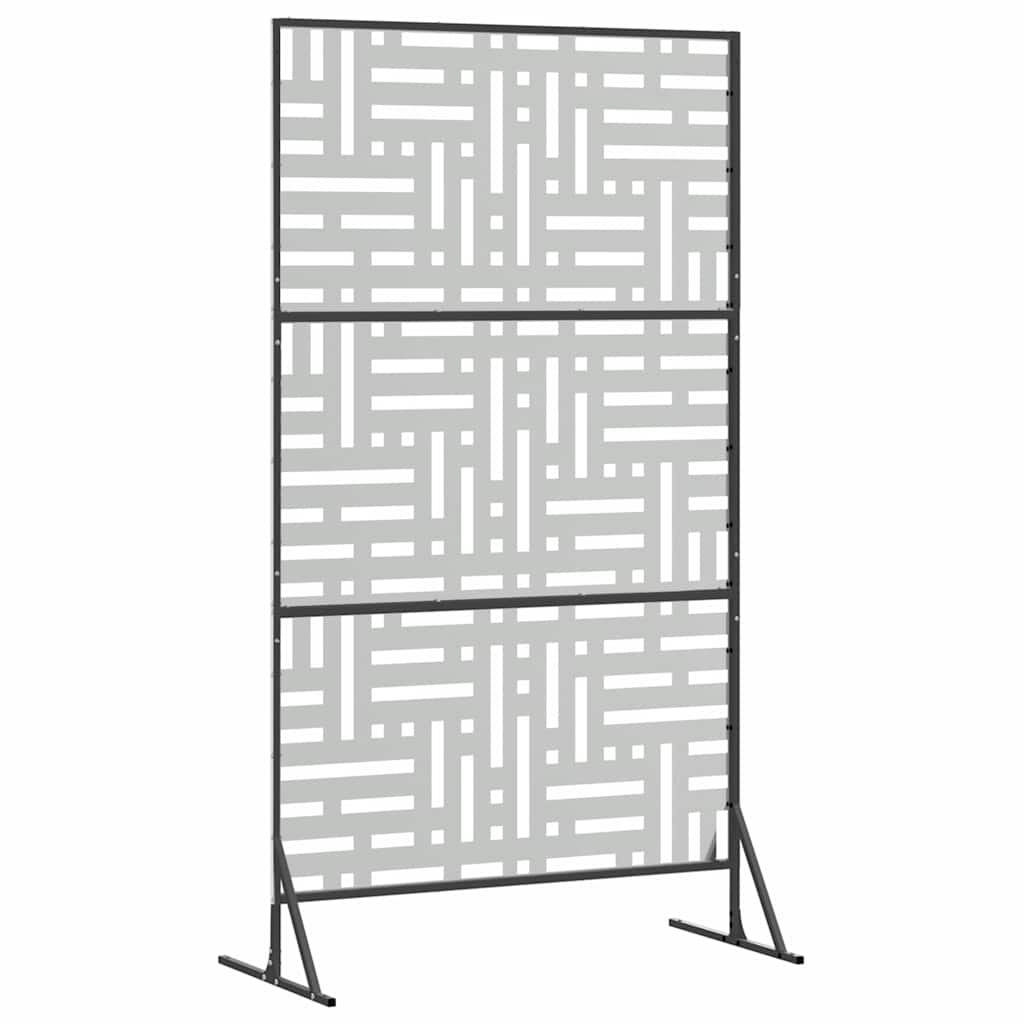 Yksityisyysnäyttö 100 X 50 X 180 Cm Galvanoitu Teräs Hopea