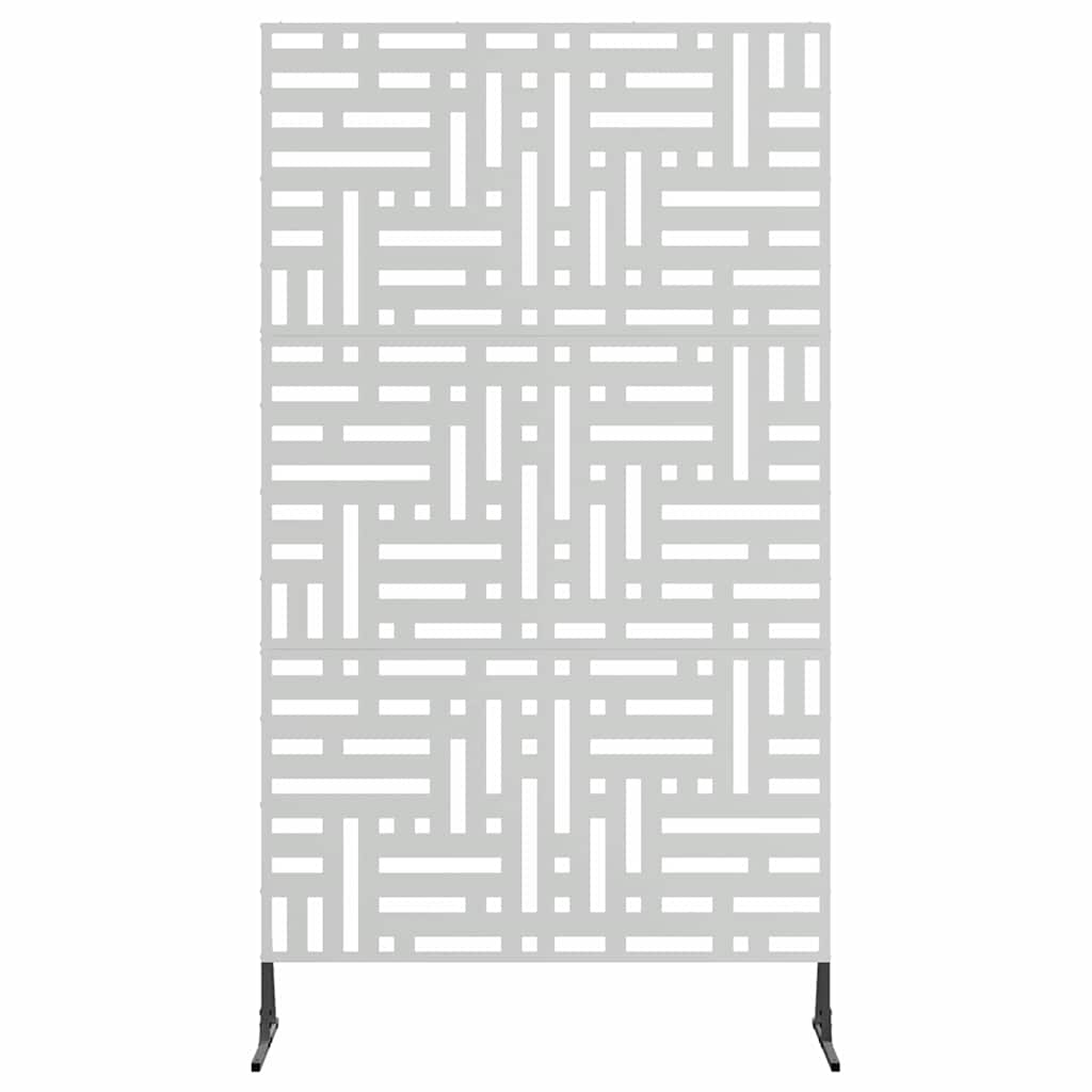 Yksityisyysnäyttö 100 X 50 X 180 Cm Galvanoitu Teräs Hopea