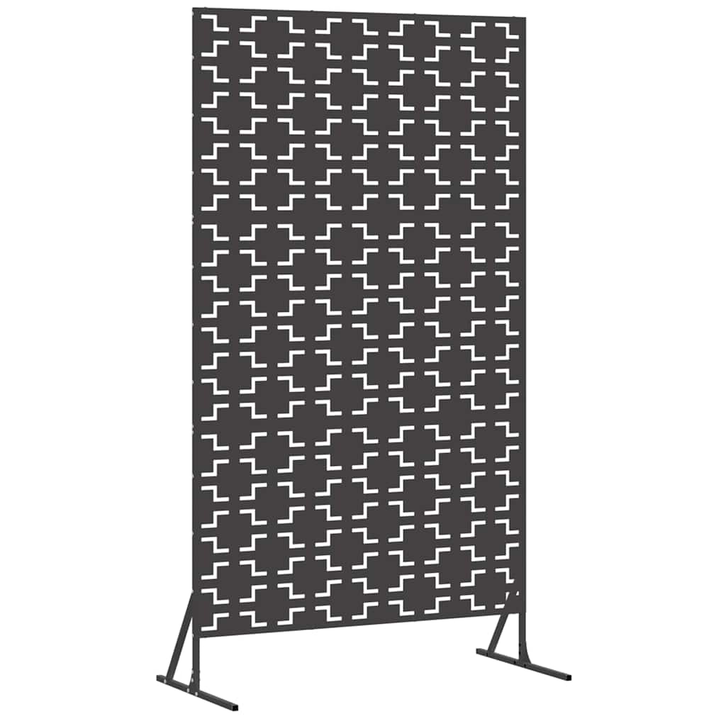 Yksityisyysnäyttö 100 X 50 X 180 Cm Teräs Musta