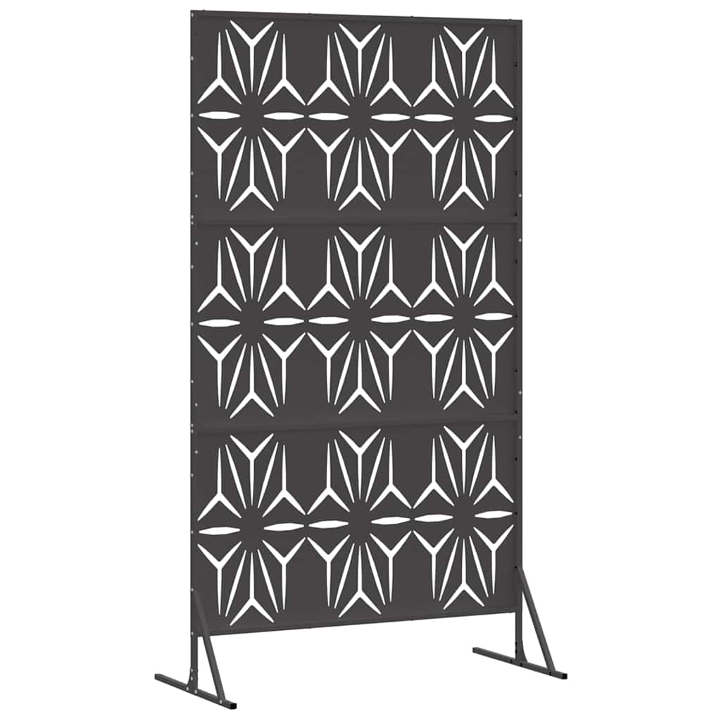 Yksityisyysnäyttö 100 X 50 X 180 Cm Teräs Musta