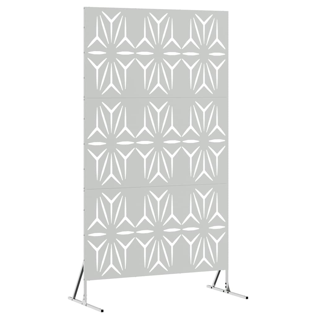 Yksityisyysnäyttö 100 X 50 X 180 Cm Galvanoitu Teräs Hopea