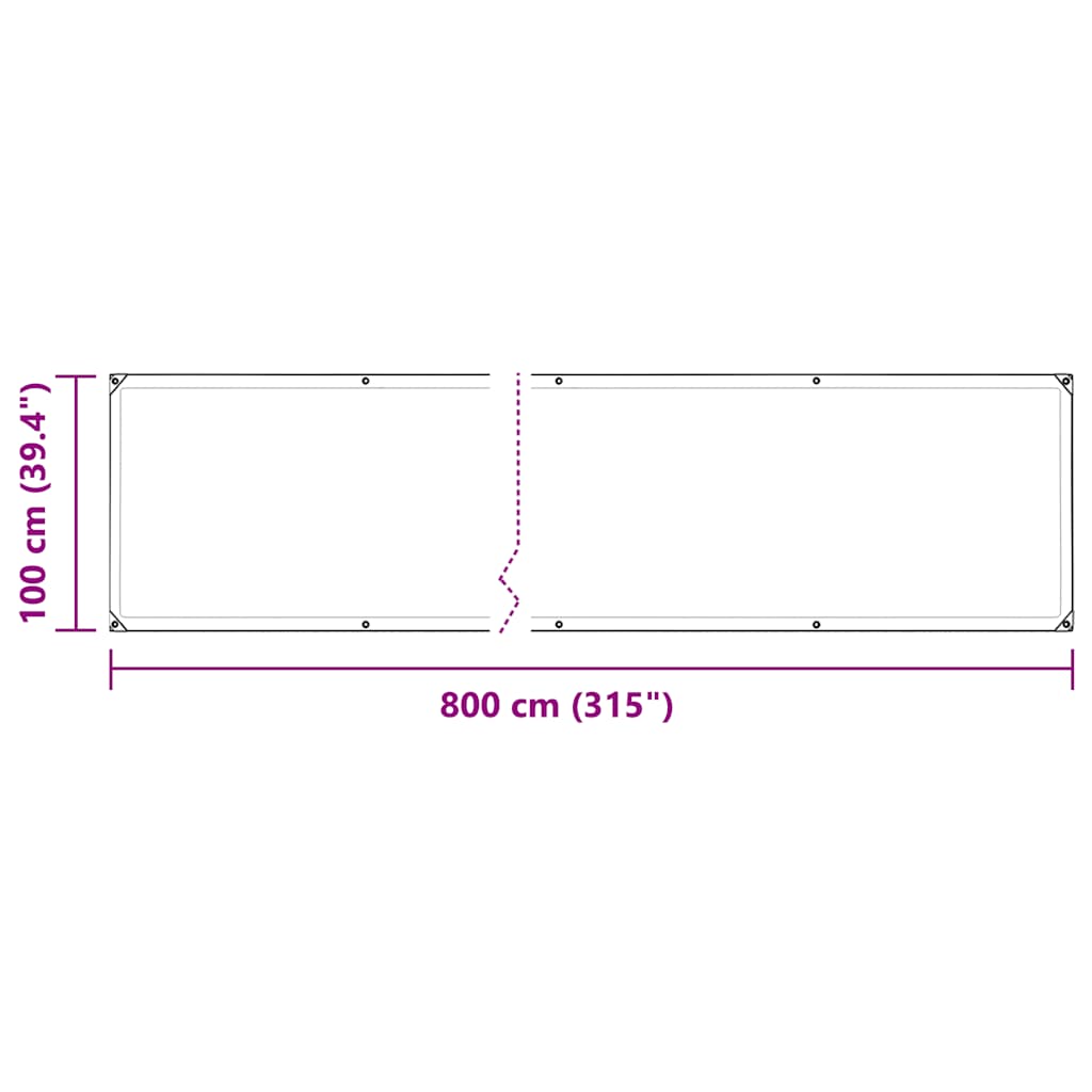 Kirkas Suojapeite Silmukoilla 1X8 M Pvc