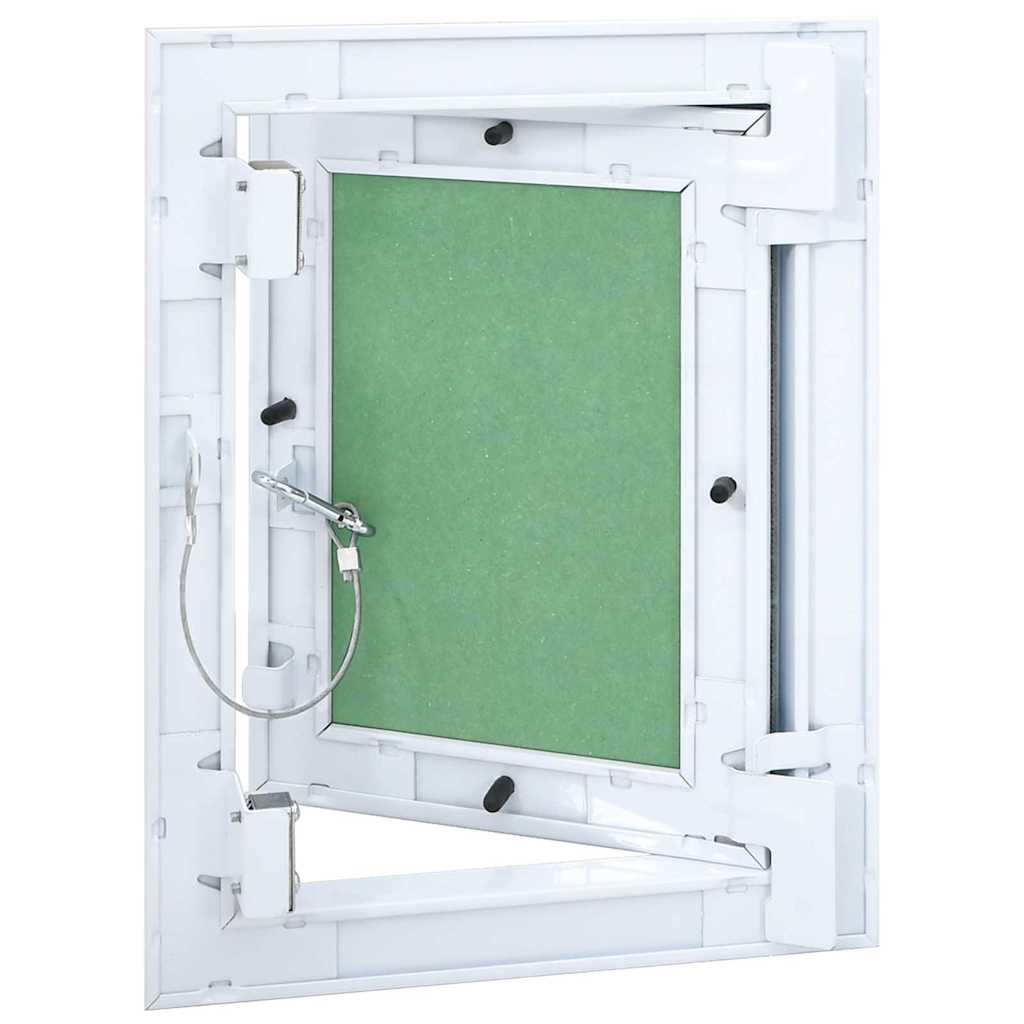 Access Panel Vihreä Ja Hopea 25 X 30 Cm Alumiini Ja Kipsilevy