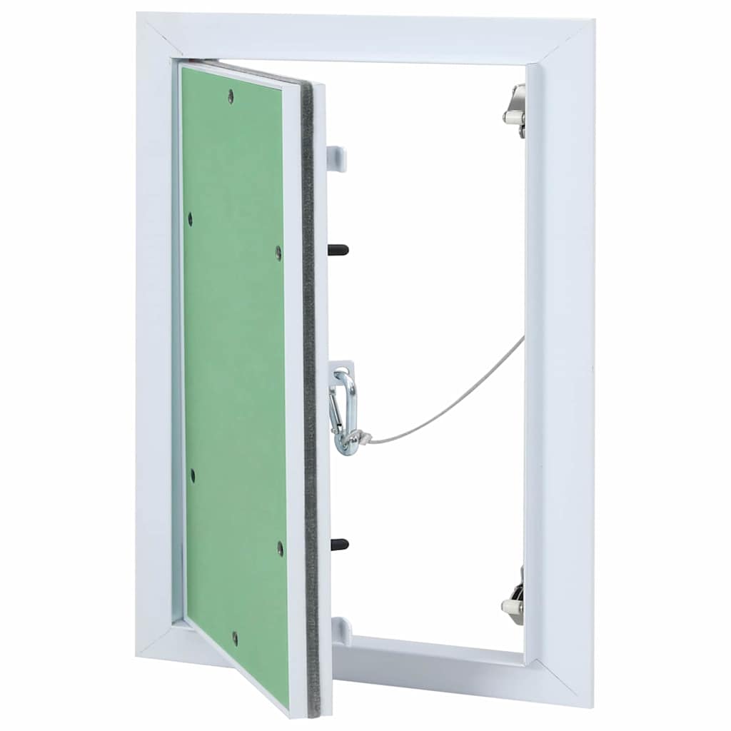 Access Panel Vihreä Ja Hopea 25 X 35 Cm Alumiini Ja Kipsilevy
