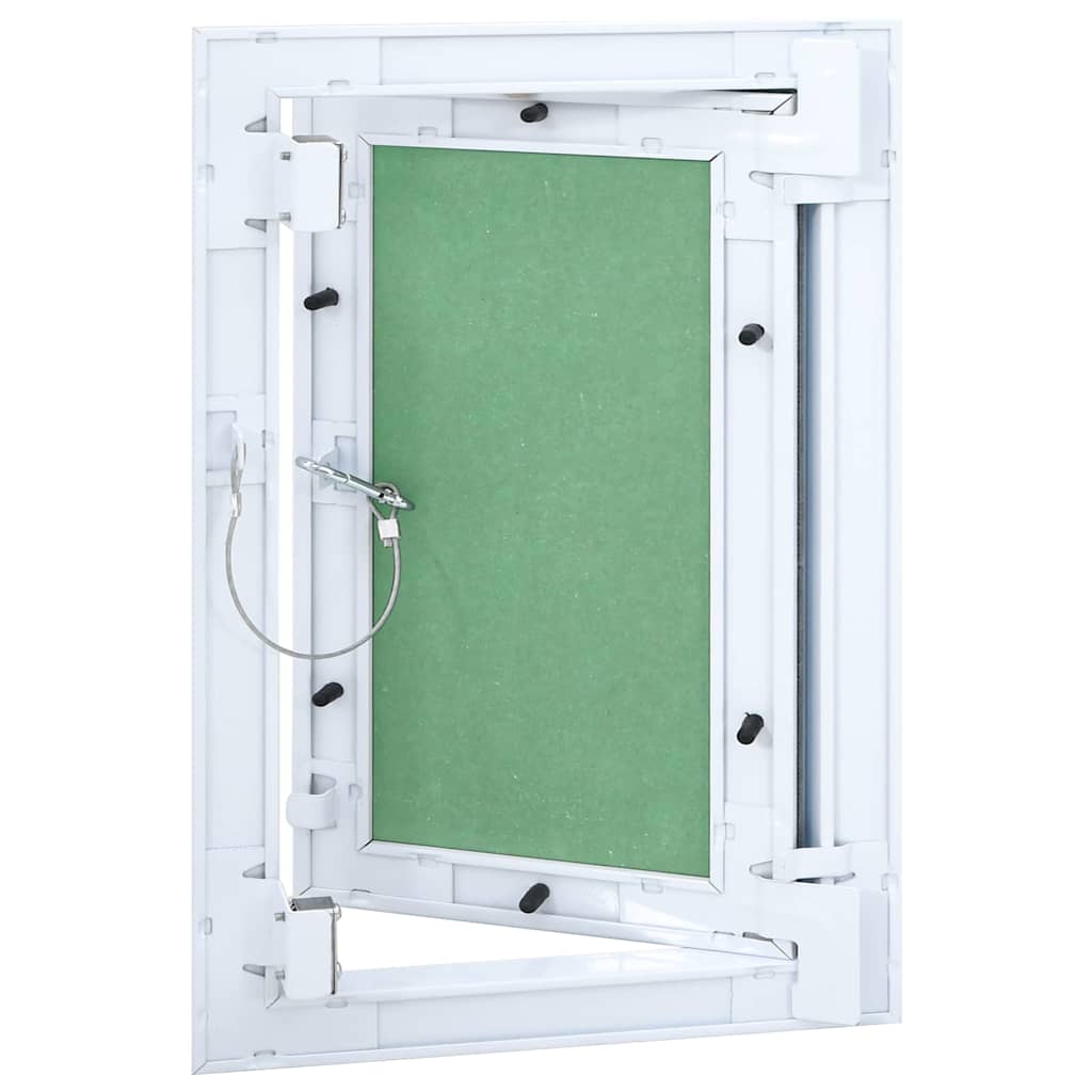 Access Panel Vihreä Ja Hopea 25 X 35 Cm Alumiini Ja Kipsilevy
