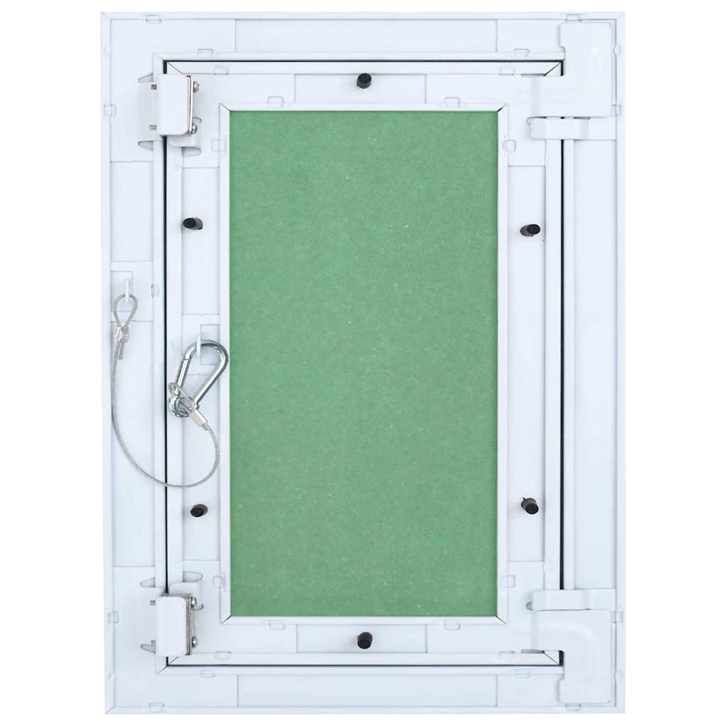Access Panel Vihreä Ja Hopea 25 X 35 Cm Alumiini Ja Kipsilevy
