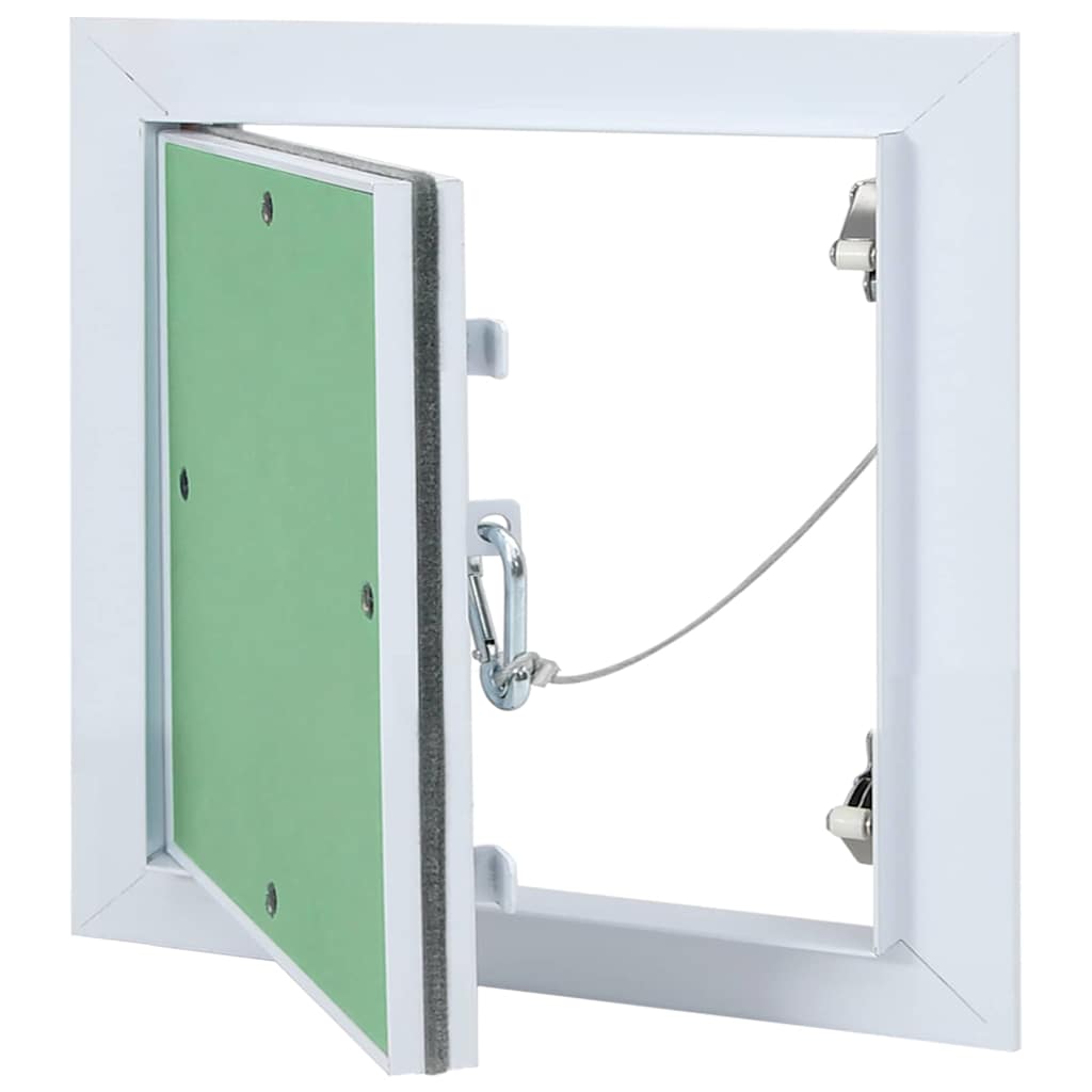 Access Panel Vihreä Ja Hopea 30 X 30 Cm Alumiini Ja Kipsilevy