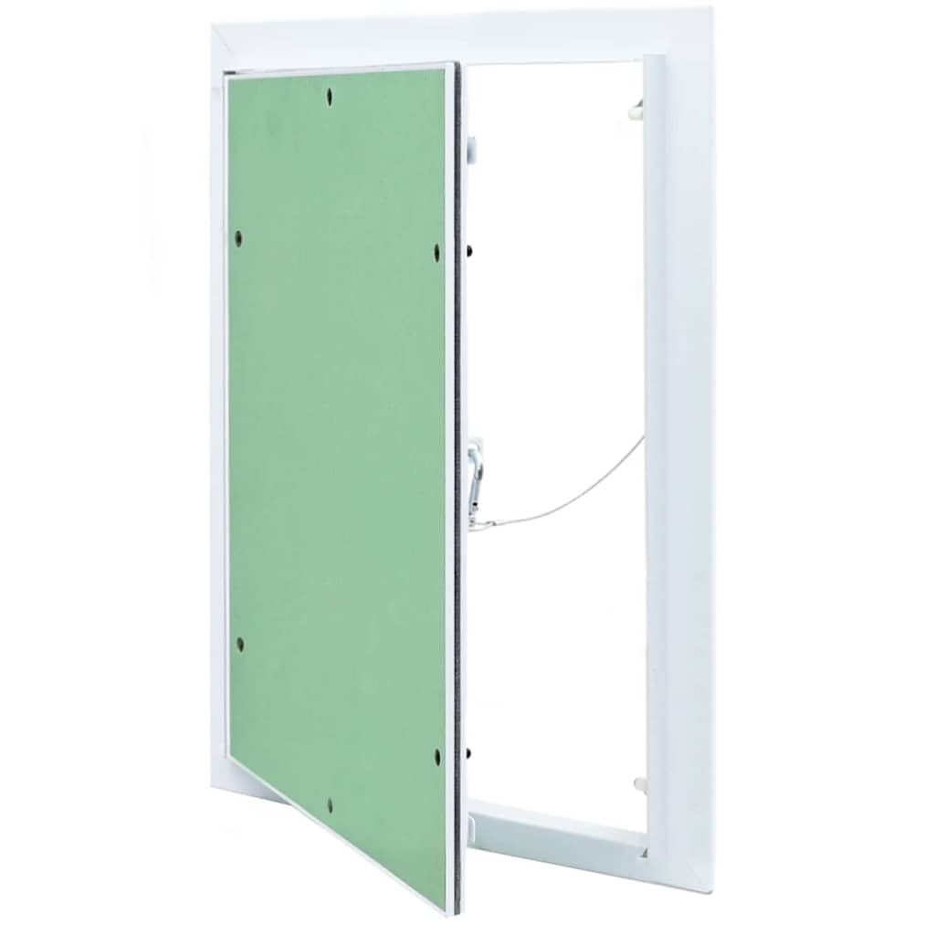Access Panel Vihreä Ja Hopea 35 X 45 Cm Alumiini Ja Kipsilevy