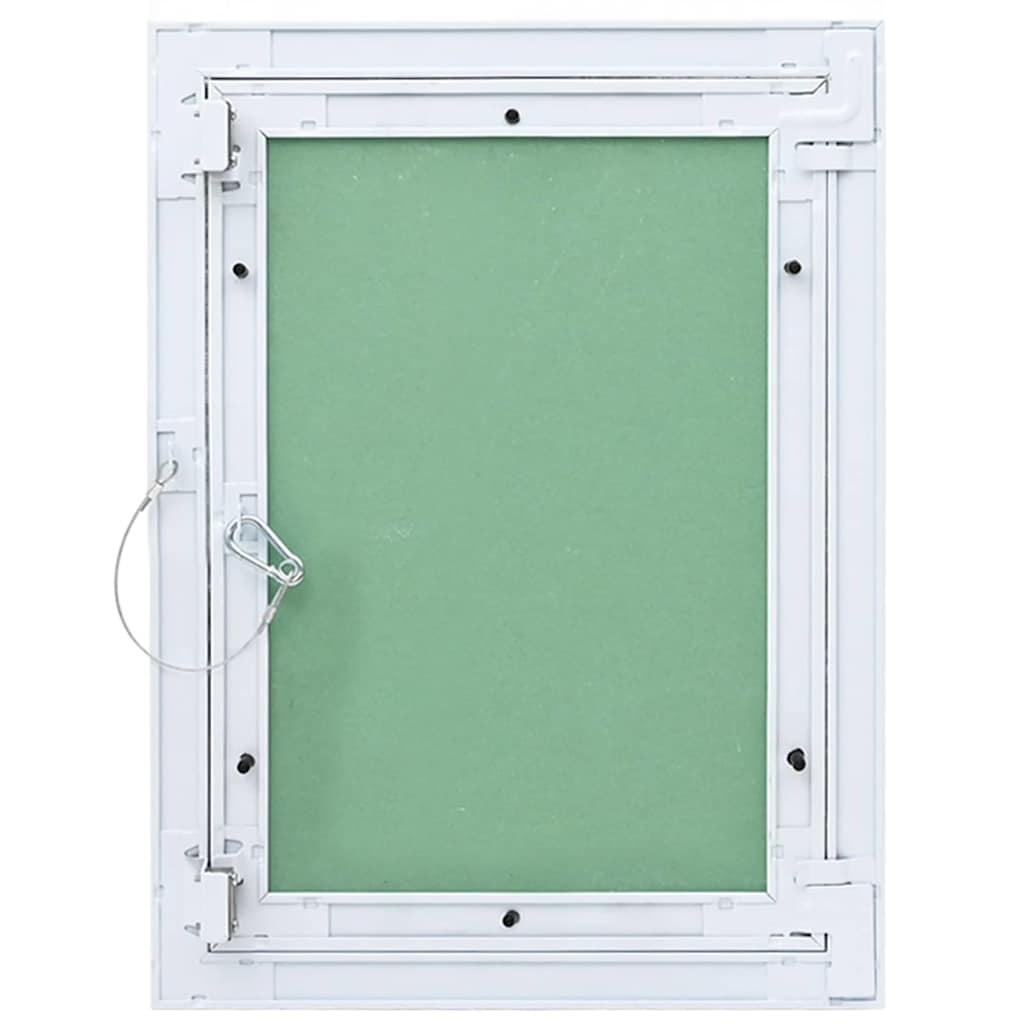 Access Panel Vihreä Ja Hopea 35 X 45 Cm Alumiini Ja Kipsilevy