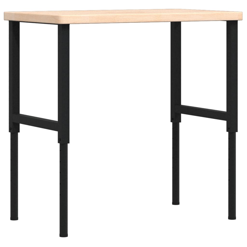 Työpenkki 100X60X(73-99,5) Cm Täysi Tammi Suorakaide