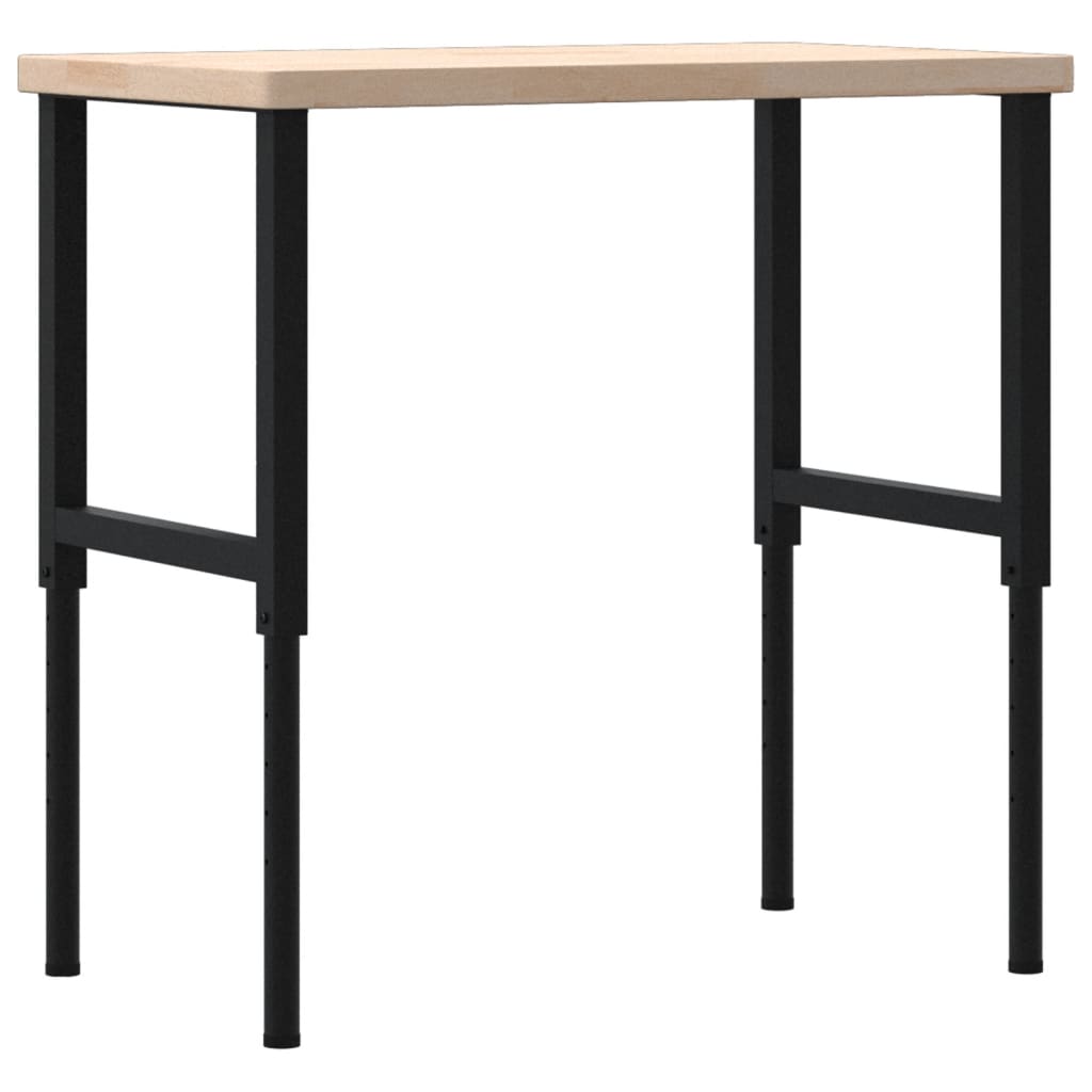 Työpenkki 100X60X(73-99,5) Cm Täysi Tammi Suorakaide