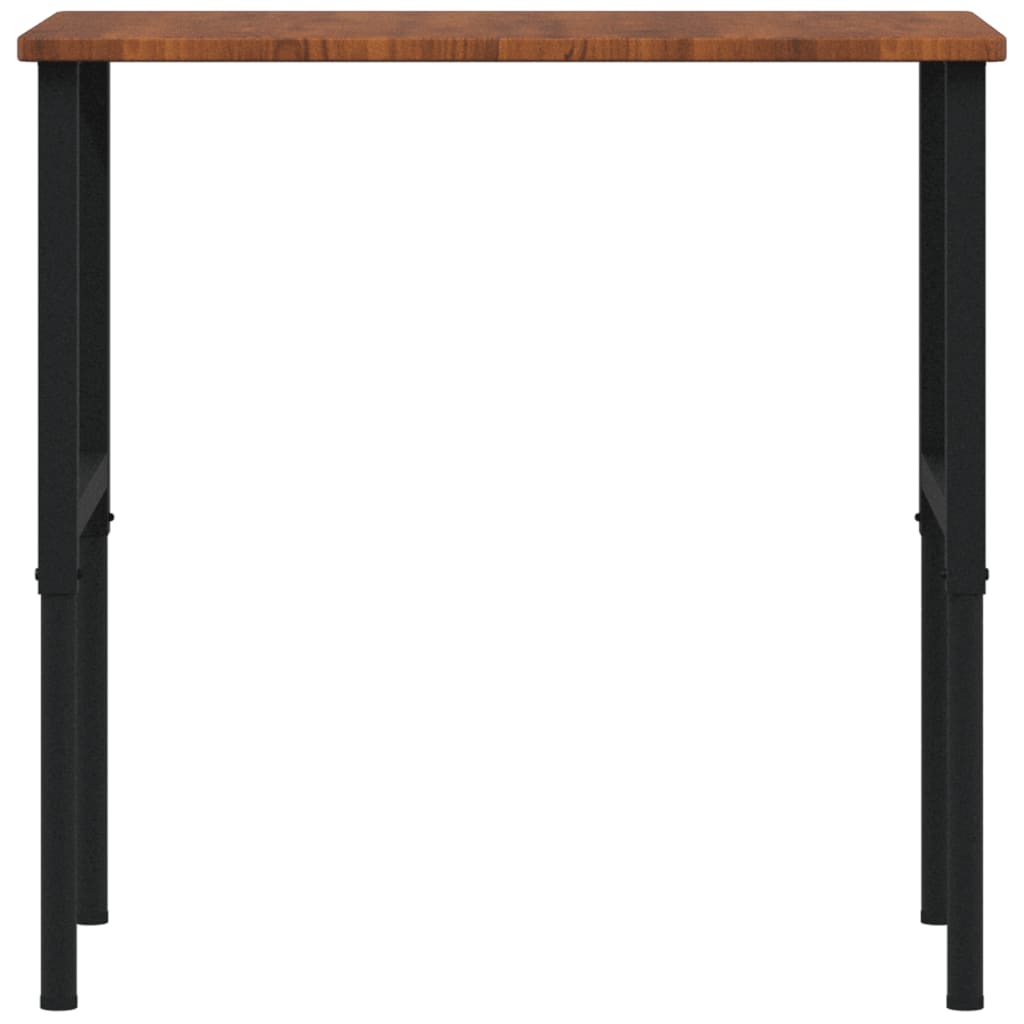 Työpenkki T.ruskea 100X60X(71,5-98) Cm Täysi Tammi Suorakaide
