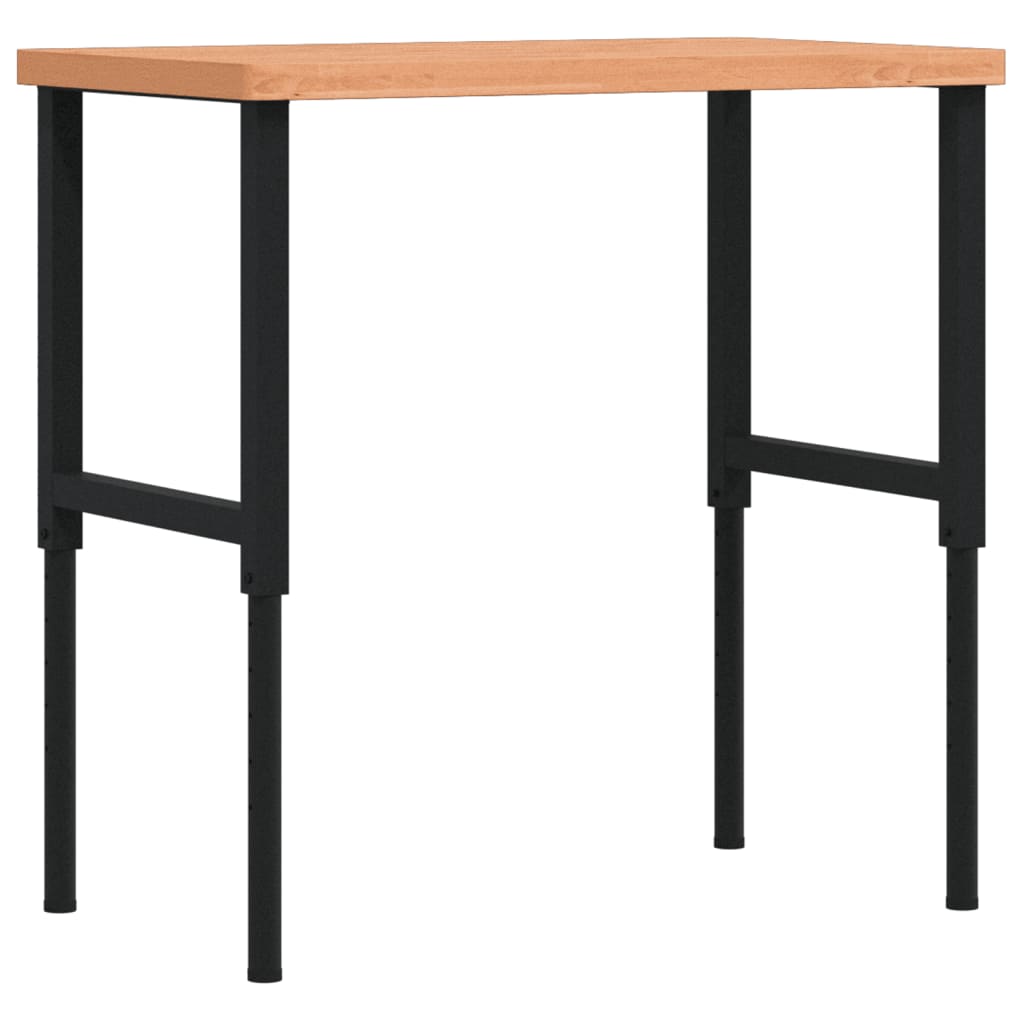 Työpenkki 100X60X(73-99,5) Cm Täysi Pyökki Suorakaide