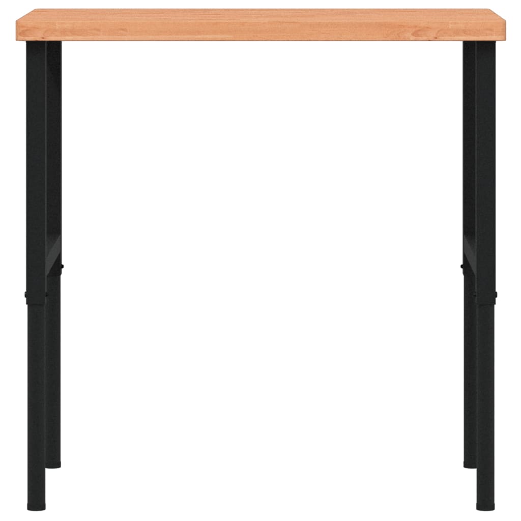 Työpenkki 100X60X(73-99,5) Cm Täysi Pyökki Suorakaide