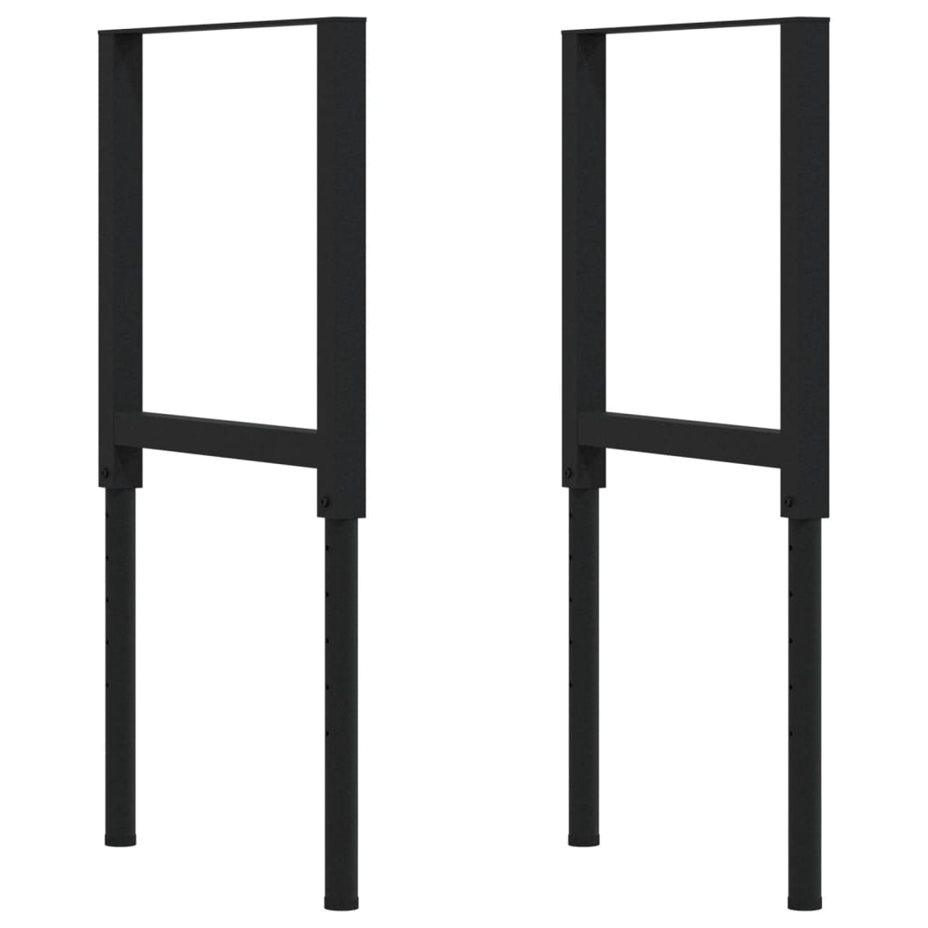 Työpenkki 80X60X(73-99,5) Cm Täysi Akasiapuu Suorakaide