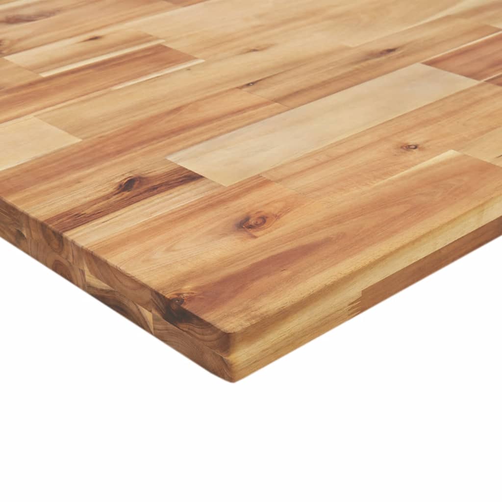 Työpenkki 80X60X(73-99,5) Cm Täysi Akasiapuu Suorakaide