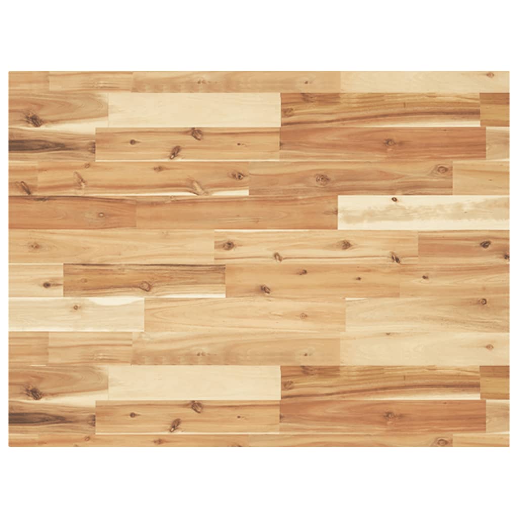 Työpenkki 100X60X(73-99,5) Cm Täysi Akasiapuu Suorakaide