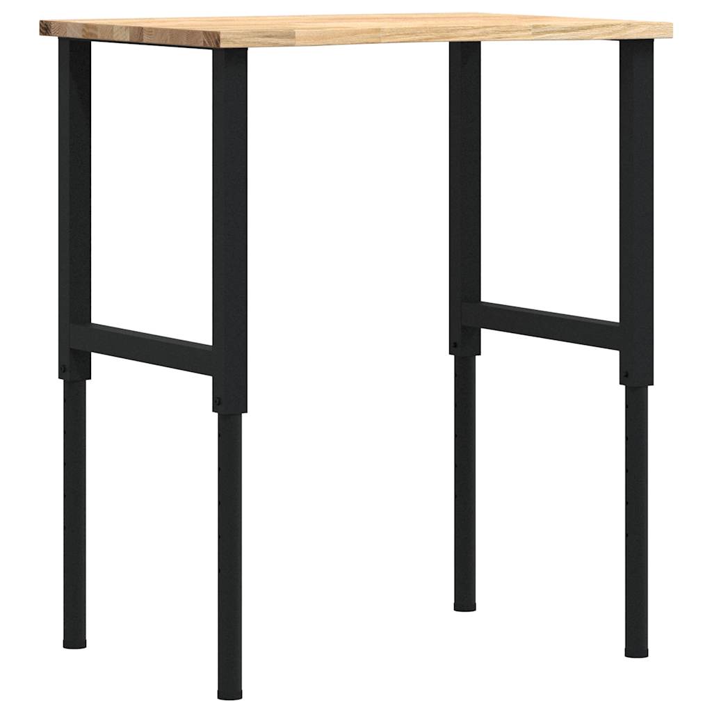 Työpöytä 80X60X(71,5-98) Cm Massiivipuutammea