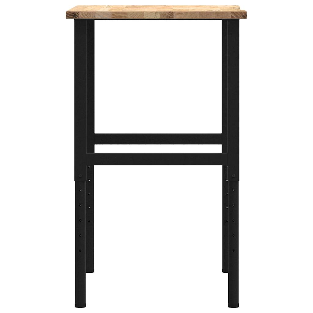 Työpöytä 80X60X(71,5-98) Cm Massiivipuutammea