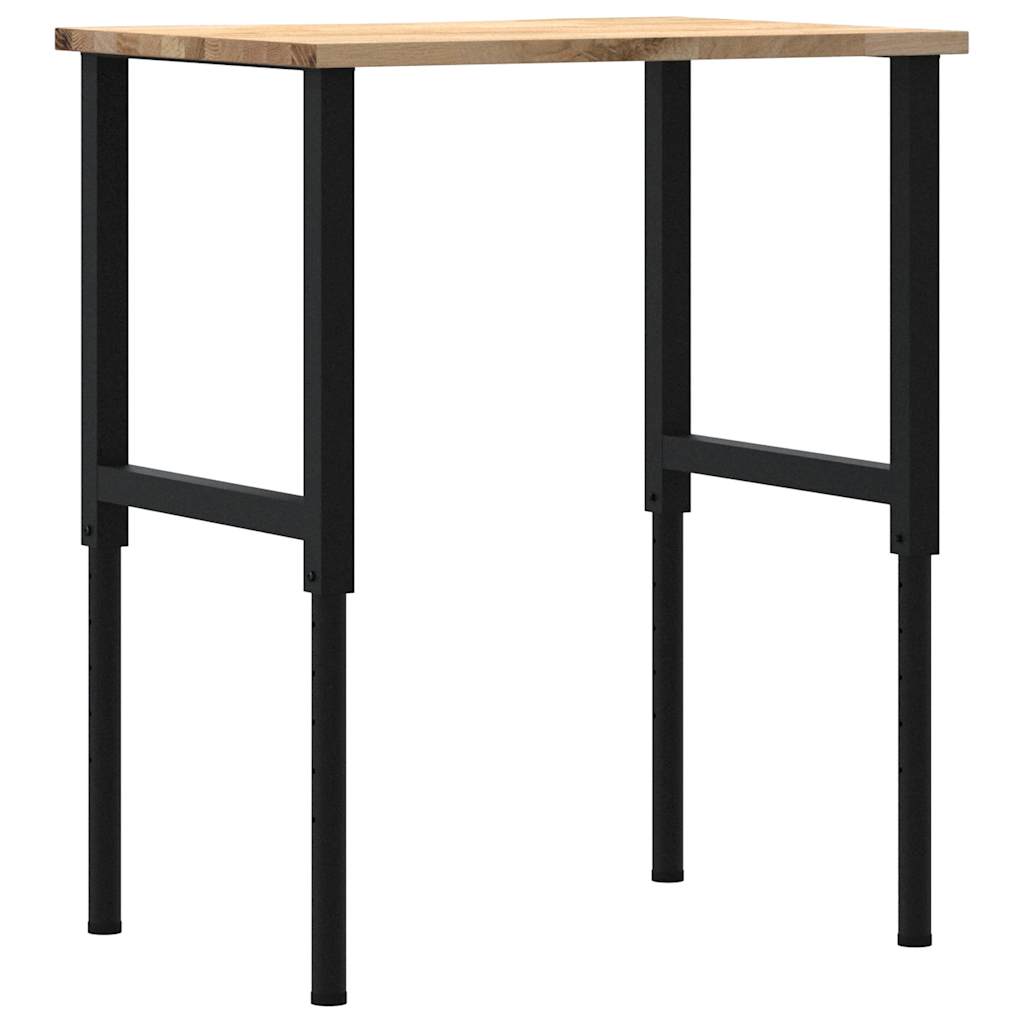 Työpöytä 80X60X(71,5-98) Cm Massiivipuutammea