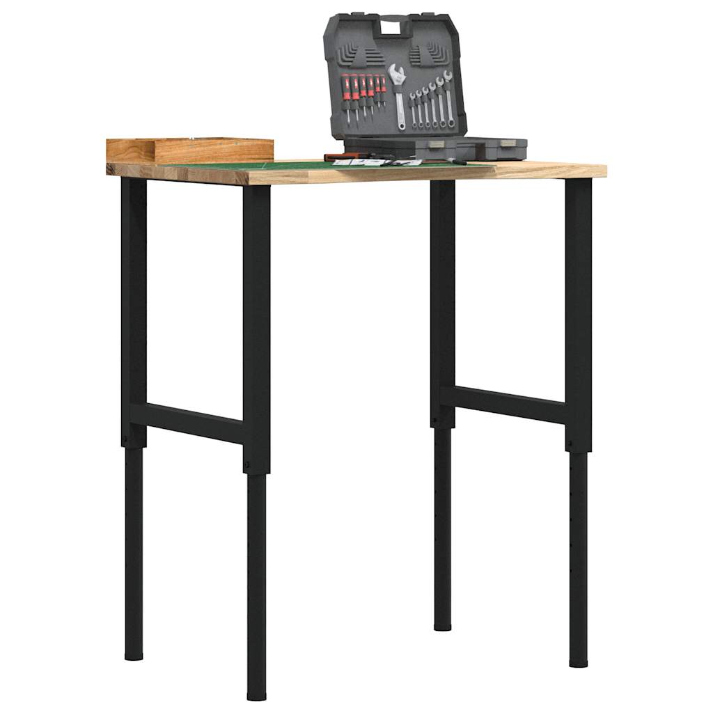 Työpöytä 80X60X(71,5-98) Cm Massiivipuutammea