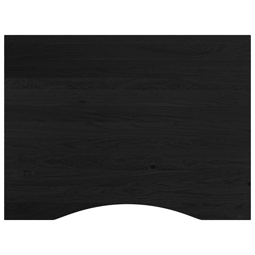 Työpöytä Tummanruskea 80X60X(71,5-98) Cm Massiivipuutammea