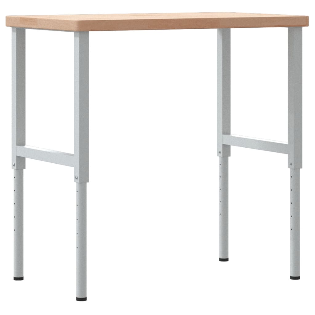 Työpenkki 100X60X(73-99,5) Cm Täysi Tammi Suorakaide