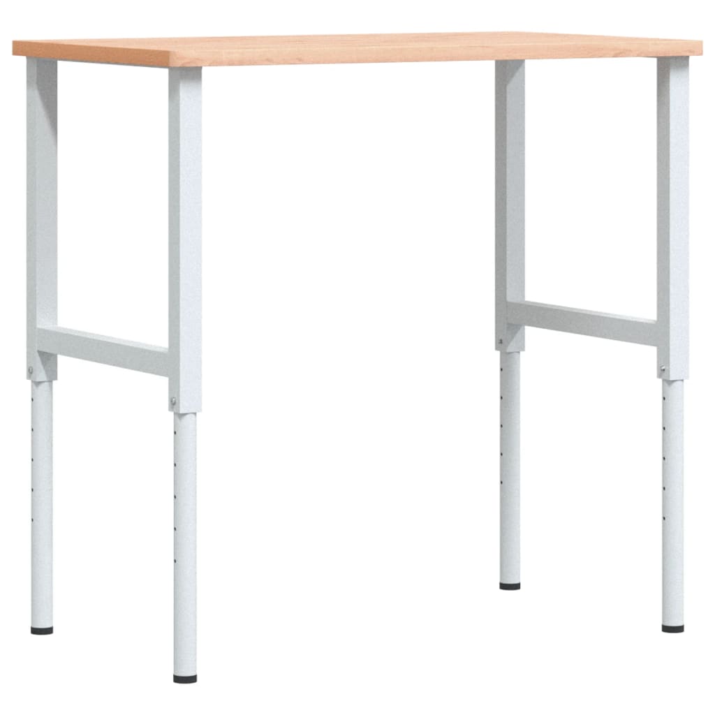 Työpenkki 100X60X(71,5-98) Cm Täysi Pyökki Suorakaide
