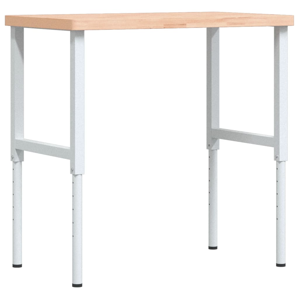Työpenkki 100X60X(73-99,5) Cm Täysi Pyökki Suorakaide
