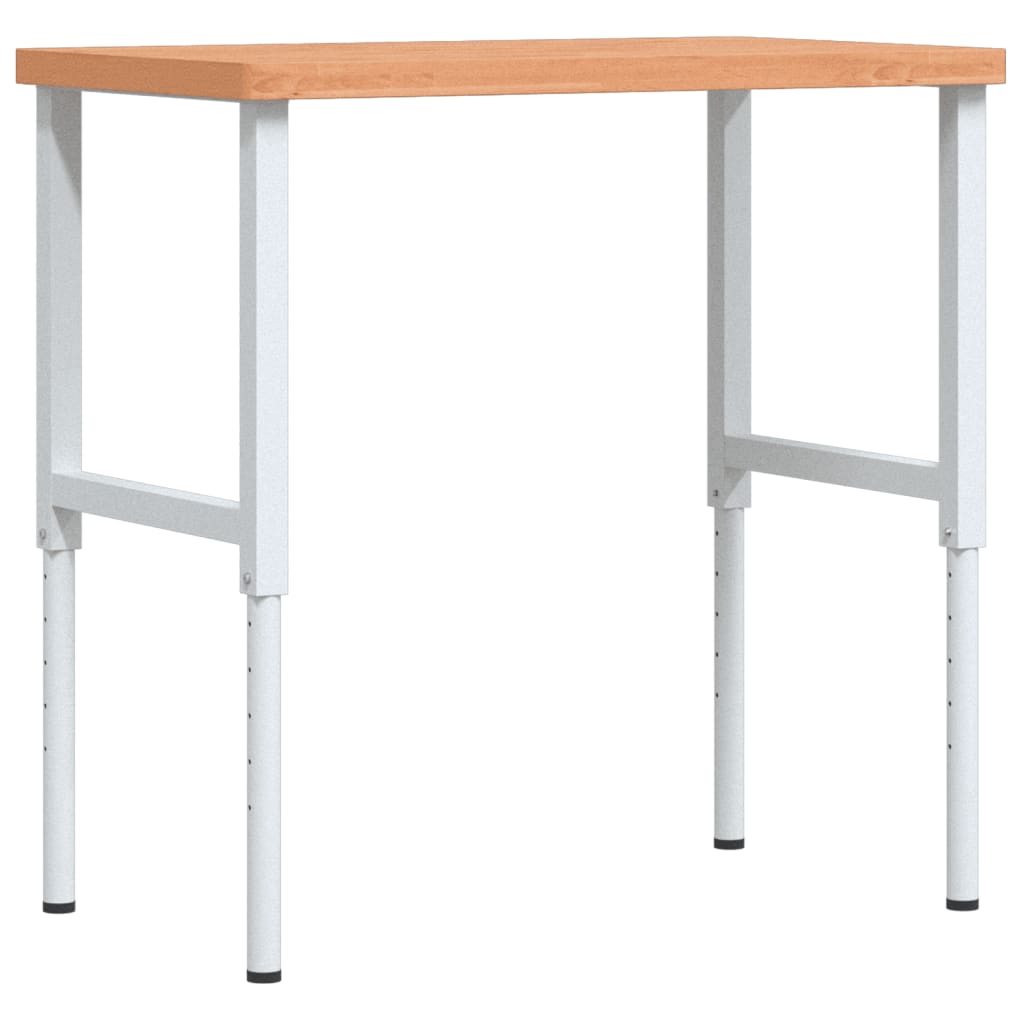 Työpenkki 100X60X(73-99,5) Cm Täysi Pyökki Suorakaide