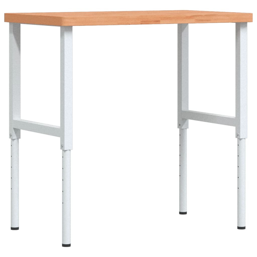 Työpenkki 100X60X(73-99,5) Cm Täysi Pyökki Suorakaide