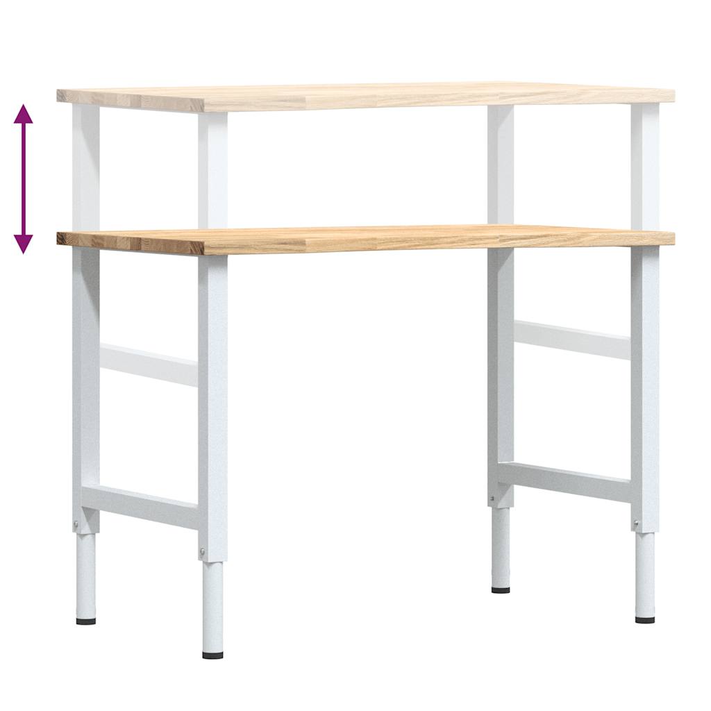 Työpenkki 100X60X(71,5-98) Cm Täysi Tammi