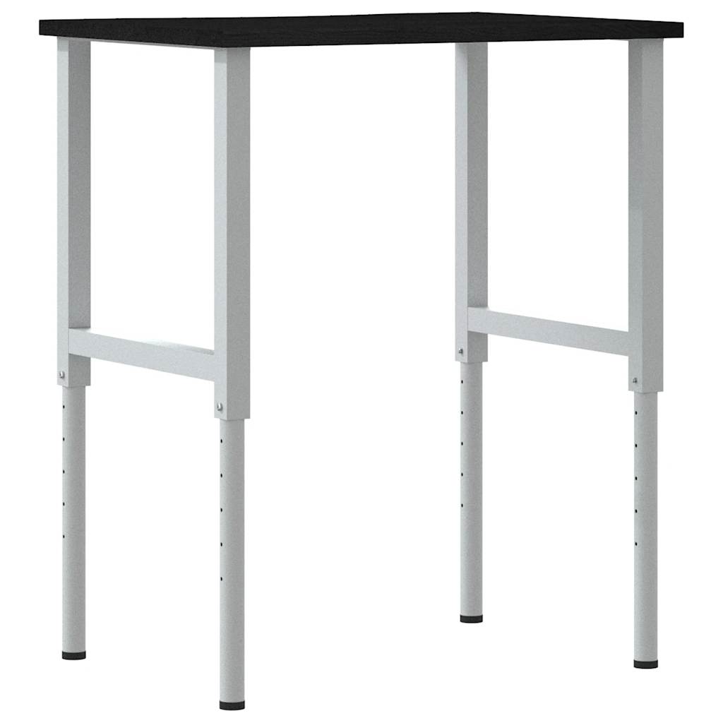 Työpöytä Tummanruskea 80X60X(71,5-98) Cm Massiivipuutammea