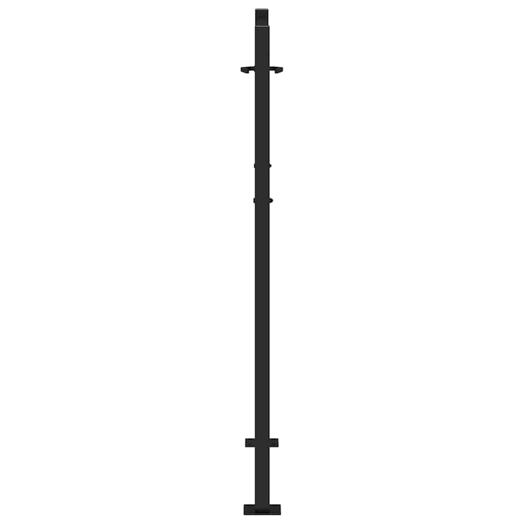 Puutarhanportti Musta 100X125 Cm Teräs Valodesign