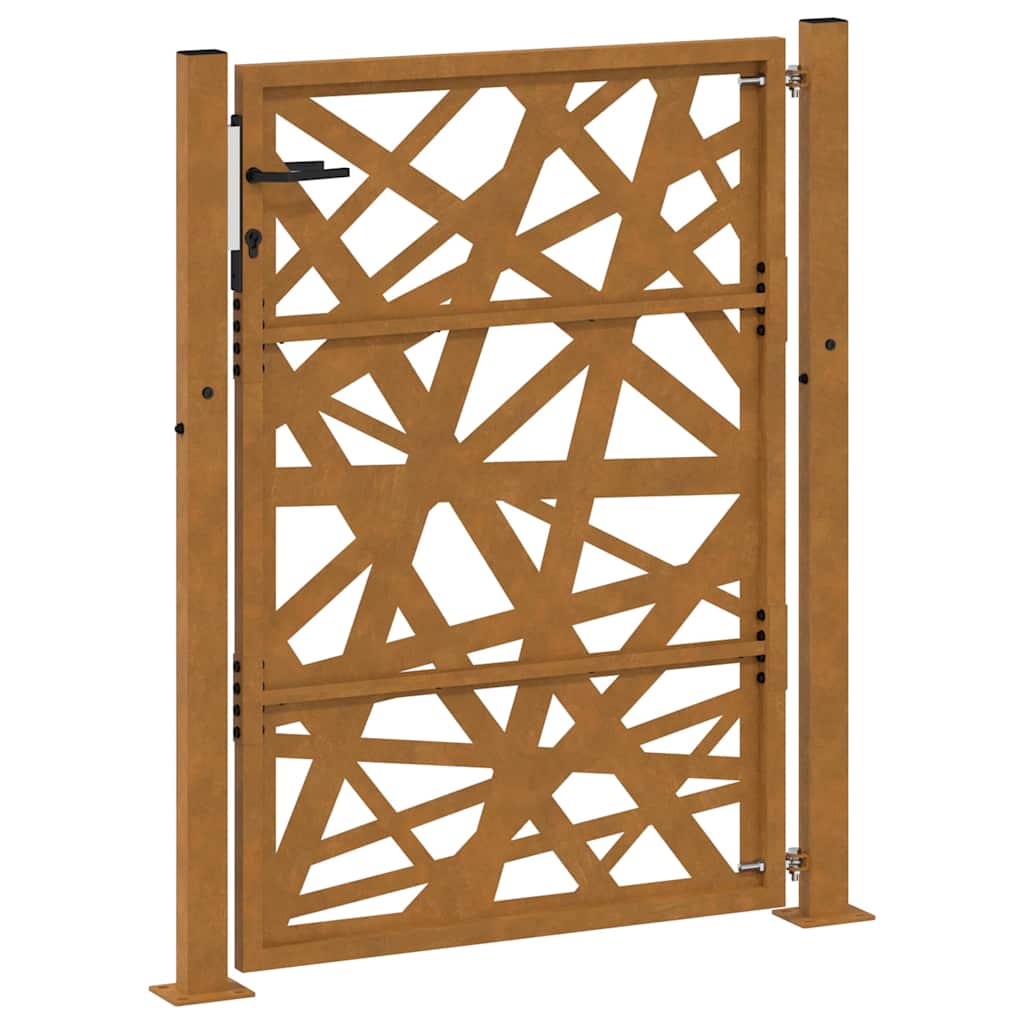 Puutarhan Portti 100X125 Cm Säänkestävä Teräs Valodesign