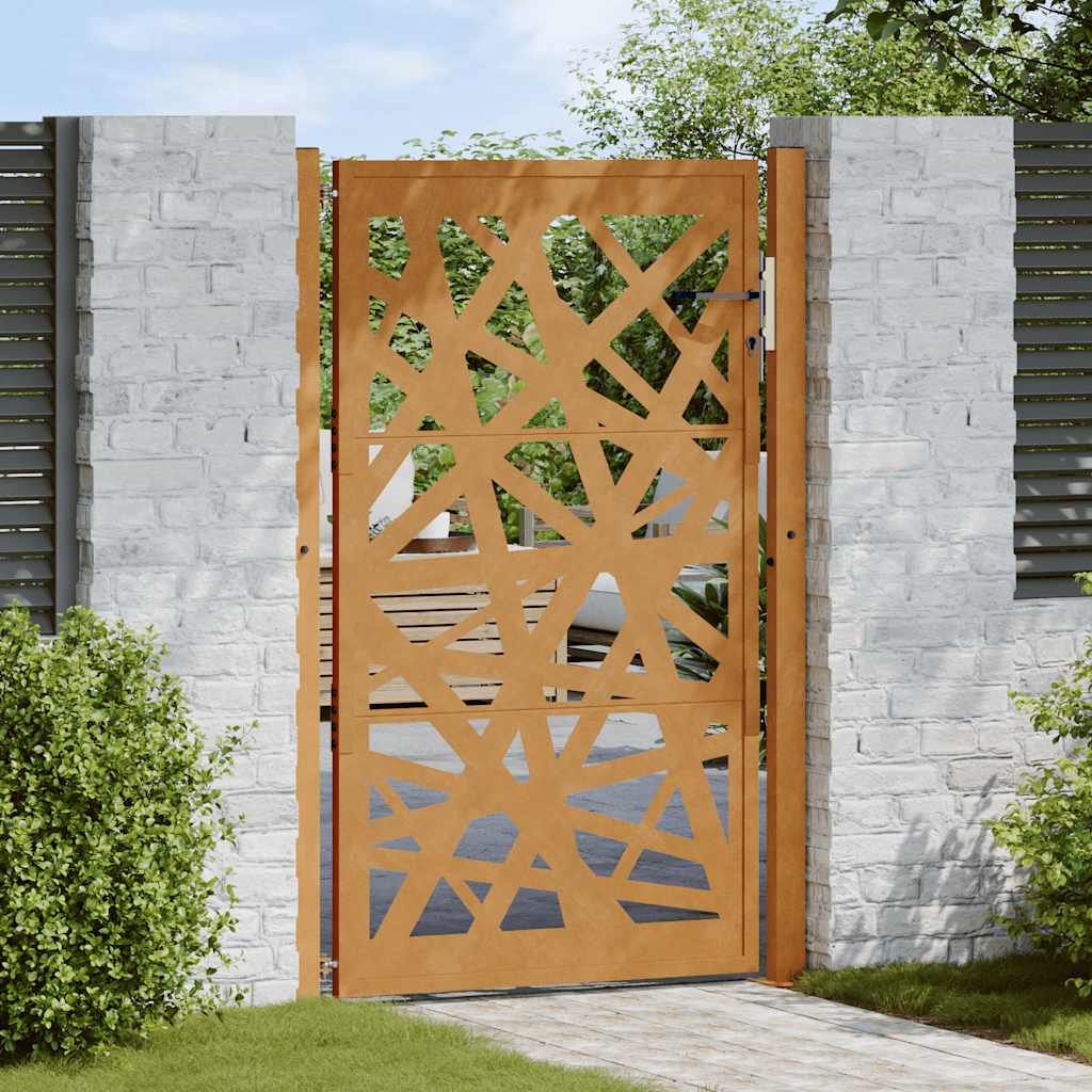 Puutarhan Portti 100X150 Cm Säänkestävä Teräs Valodesign