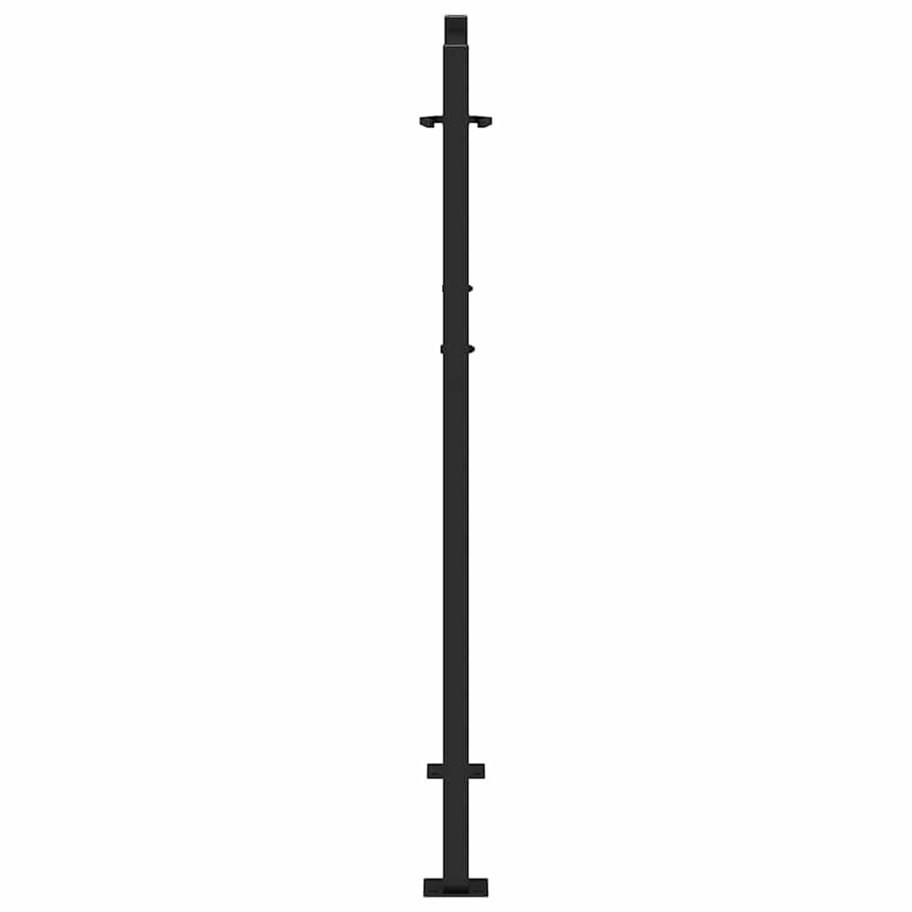 Puutarhan Portti Musta 100X125 Cm Teräsjälkikuvio