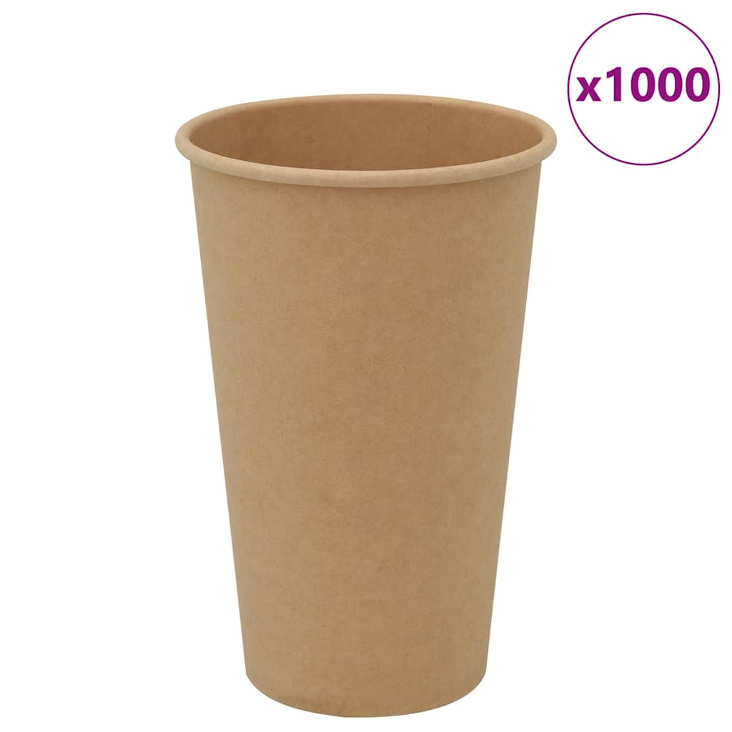 Paperiset Kahvikupit 1000 Kpl 8Oz 200Ml Ruskea