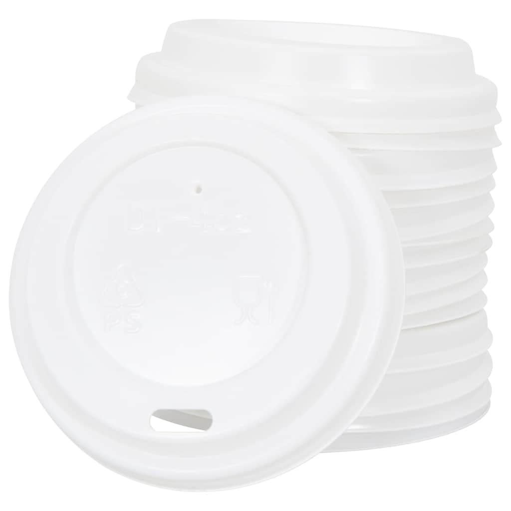 Paperi Kahvikuppi Kannet Ø60 Mm 4Oz 1000 Kpl Valkoinen Muovi