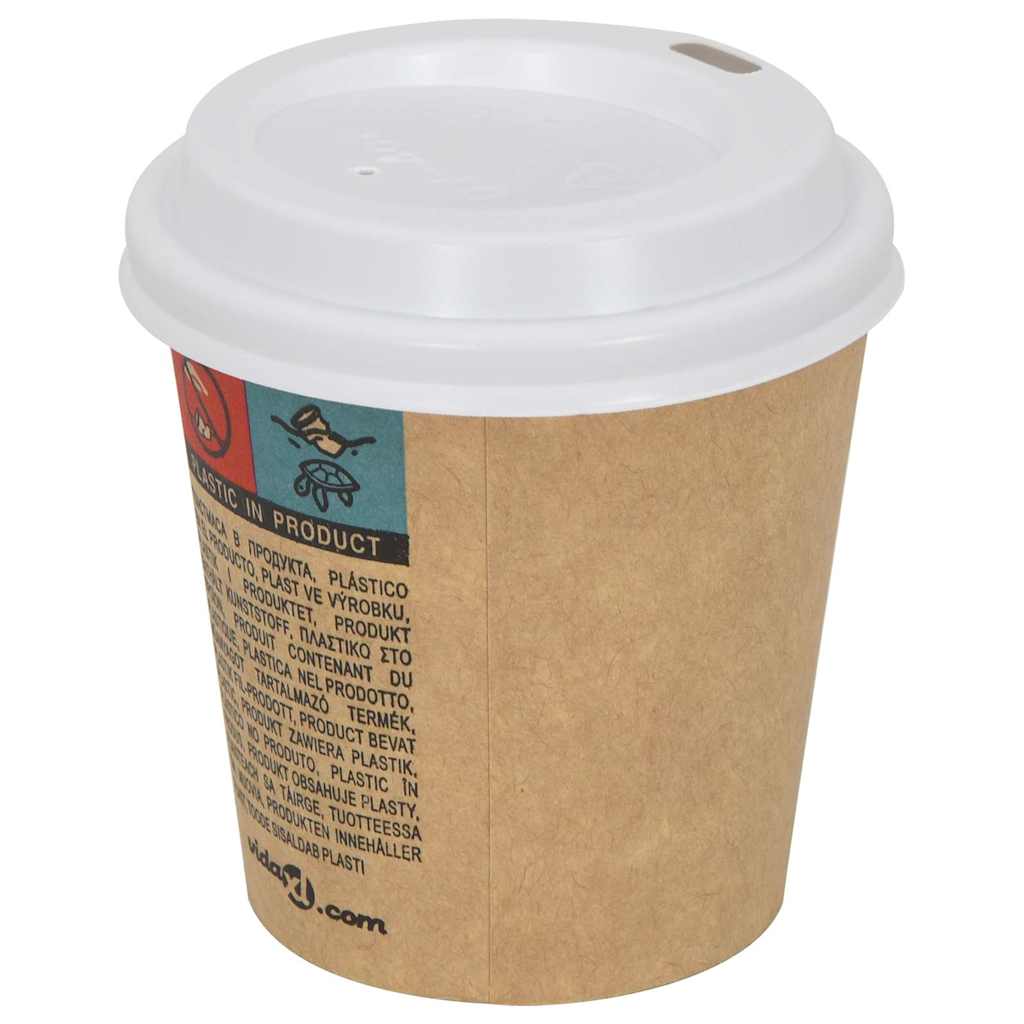 Paperi Kahvikuppi Kannet Ø60 Mm 4Oz 1000 Kpl Valkoinen Muovi