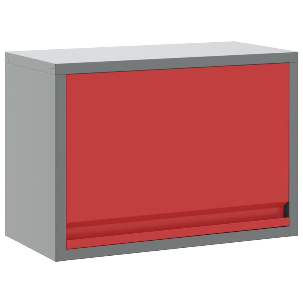 Työkalukaappi Punainen Ja Harmaa 50 X 25 X 35 Cm