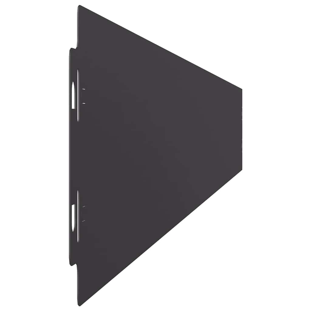 Nurmikon Reunalistat 50 Kpl Musta 10X103Cm Kylmävalssattu Teräs